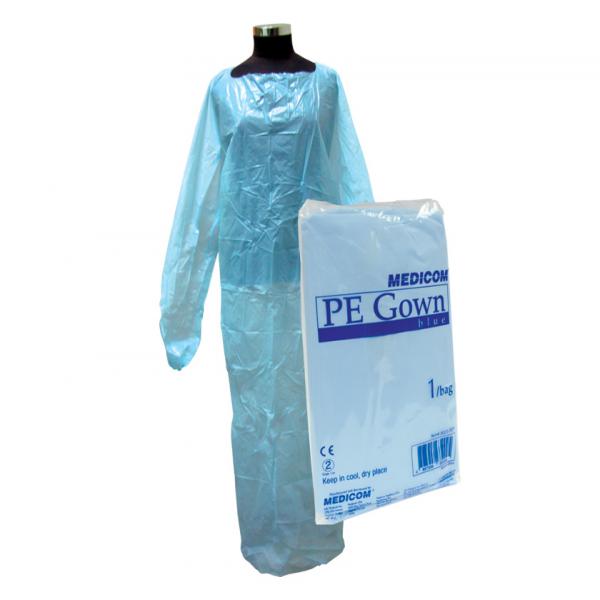Medicom® PE Gowns (With Sleeves)